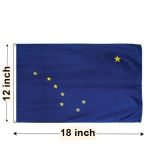 12"x18" Alaska Nylon Outdoor Flag